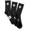 6" Ranger Sock Prepack 3 PK, Black Black