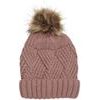 Hat W. Detachable Fake Fur, burlwood