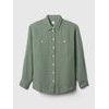 876065-00 Mušelínová košile oversize Zelená