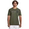 UNDER ARMOUR CAMO CHEST STRIPE SS, Marine OD Green / White