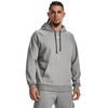 UNDER ARMOUR Rival Fleece Hoodie, Castlerock Light Heather / White