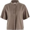 Övik Hemp Camp Shirt SS W Suede Brown