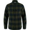 Övik Heavy Flannel Shirt M Deep Forest-Dark Navy