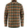 Lappland Stretch Flannel Shirt M Laurel Green-Autumn Leaf