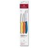 Swiss Classic, paring knife set, 3pcs, straight/wavy, yellow/orange/blue, box