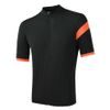 CYKLO CLASSIC pánský dres kr.rukáv celozip černá/oranžová