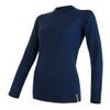 SENSOR MERINO DF women's shirt long. sleeve deep blue