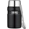 THERMOS Food thermos with folding spoon and cup 710 ml mat black