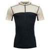 Lauparen Merino 190 Zip Tee Man, Raw White/Ink/Black