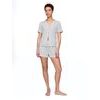 Pyžamové kraťasy Šedá