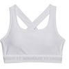 UA Crossback Mid Bra, White