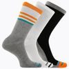 CUSHIONED COTTON STRIPE CREW (3 packs) orange