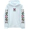 Butterfly floral hoodie, delicate blue