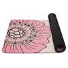 YATE Yoga Mat natural rubber - pattern F 4 mm - beige