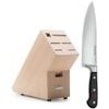 CLASSIC IKON 20 cm chef's knife with a beech wood block for 5 knives