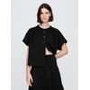 718359-01 Mušelínová oversize košile Černá