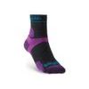 Trail Run UL T2 MS 3/4 Crew Women's, charcoal/purple