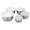 Sada 5 kuchyňských misek nerezové s víkem