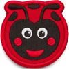 Velcro badge Ladybird - black