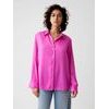417094-03 Saténová košile Boyfriend Růžová