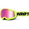 STRATA 2 Goggle Neon Yellow - Mirror Pink Lens