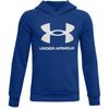 UNDER ARMOUR UA RIVAL FLEECE HOODIE KID, Blue/white