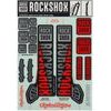 00.4318.021.001 - ROCKSHOX DECAL KIT TLD 35MM SILVER/ORANGE