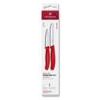 Swiss Classic, paring knife set, 2pcs, straight/wavy, red, box