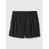 Lněné kraťasy high rise Černá