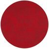 Round red table setting