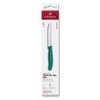 Swiss Classic, tomato and table knife, 6pcs, 11cm, wavy, green, box