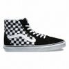 UA SK8-HI (CHECKERBOARD) BLK/TR WHT