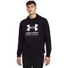 UNDER ARMOUR Rival Terry Graphic Hood, Black / Castlerock