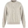 Övik Cable Knit W Chalk White