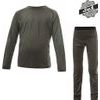 MERINO AIR SET dětský triko dl.rukáv + spodky olive green
