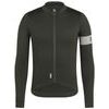Pro Team Men's Midweight Long Sleeve Cycling Jersey II tmavě zelená/bílá