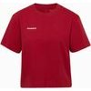 Base Cropped T-Shirt Women Mini Logo dark mammut red