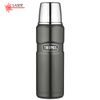 Beverage thermos 470 ml metallic grey