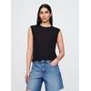 778375-00 Lněný top Černá