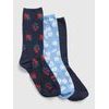 GAP 811601-00 Vysoké ponožky, 3páry Tmavě modrá