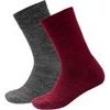 Daily Merino Medium Sock 2Pk Kid, Beetroot Mix