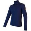 MERINO UPPER pánská mikina krátký zip deep blue