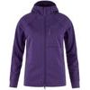 Abisko Grid Fleece Hoodie W Dark Violet