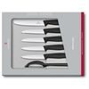 6.7113.6G Swiss Classic knife set, black, 6 pcs