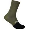 POC Flair Sock Mid Epidote Green/Uranium Black