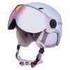 W2W Double Visor ski helmet, white matt, orange lens, mirror