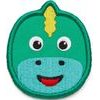 Velcro badge Dinsosaur - turquoise