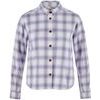 Övik Boxy Flannel Shirt W Eggshell-Lavender Mist