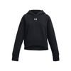 Rival Fleece Crop Hoodie-BLK