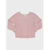 GAP 406517-01 Dětský pletený svetr Růžová